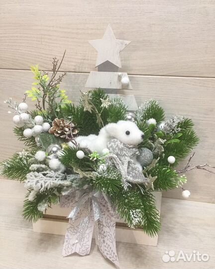 Новогодняя композиция как zara home