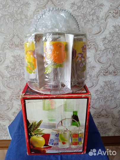 Стаканы на подставке, новые, набор