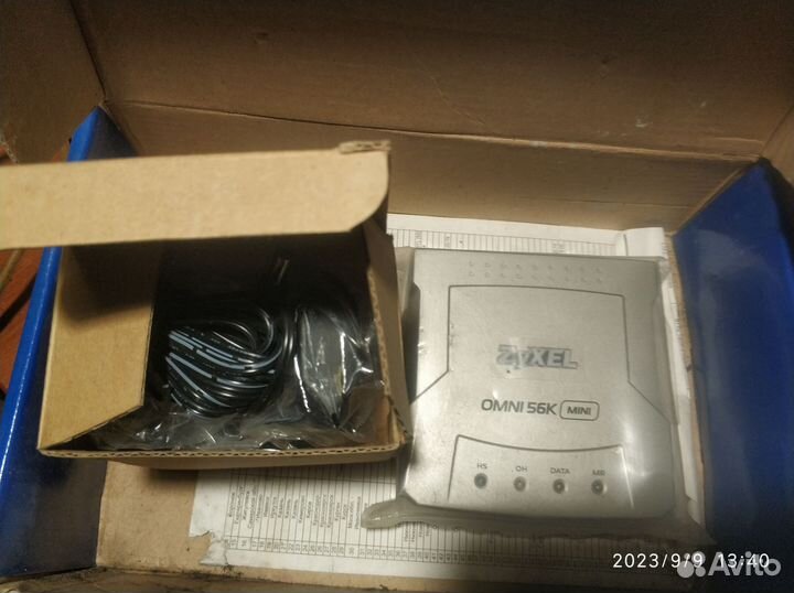 Mодем ZyXel omni 56K mini