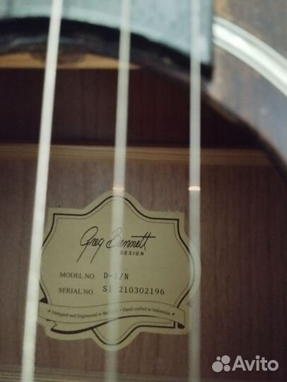 Акустическая гитара bred Bennett d-1/ n