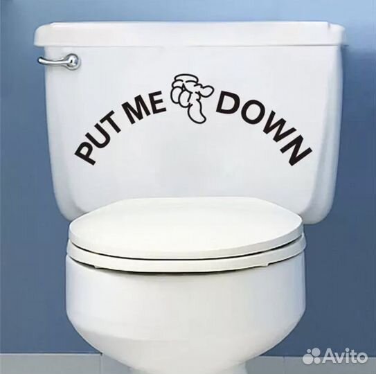 Наклейка на унитаз