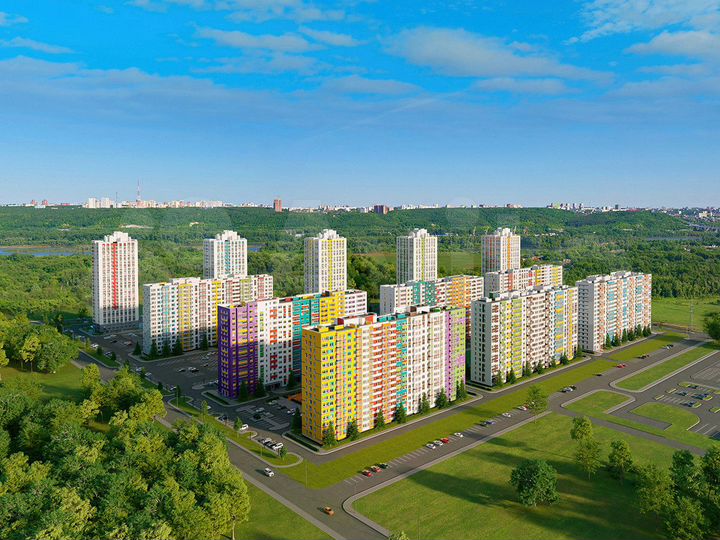 2-к. квартира, 71,6 м², 2/25 эт.