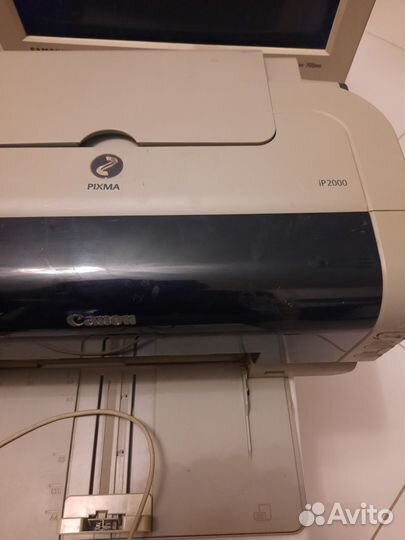 2 струйных принтера + монитор