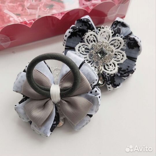 Резинка, заколка, бант. Украшение в прическу