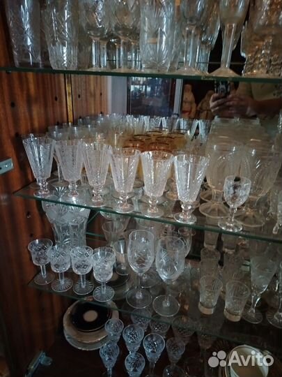 Фужеры, бокалы, стопки,рюмки хрустальные СССР