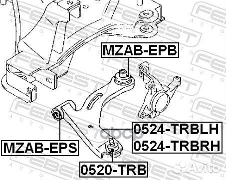 0520-TRB опора шаровая Mazda Tribute Ep 00-07