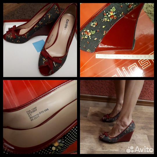 Туфли с открытым мысочком