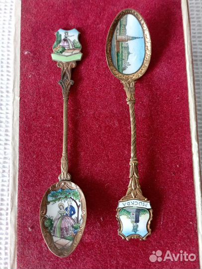 Ложки чайные латунь,серебрение СССР