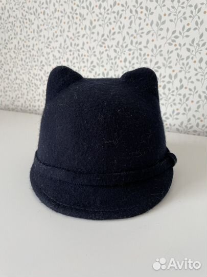 Шляпа фетровая черная