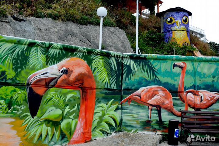 Граффити. Художественная роспись. Монументальная ж