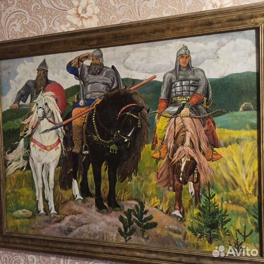 Картина маслом на холсте старинная