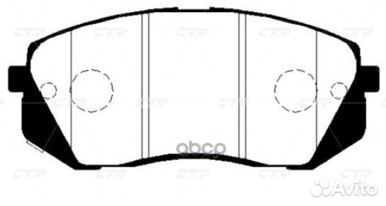 Колодки hyundai i40 11- передние GK0501 CTR