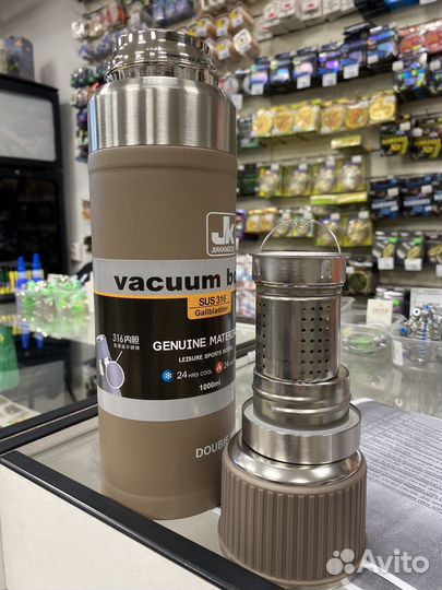 Термос Jiakancup Vacuum Bottle 1L нержавеющая