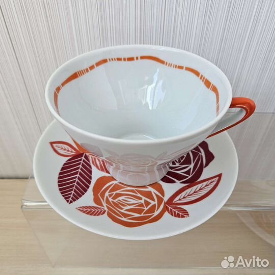 Чайные пары - Селеновая роза - Лфз 1960-е гг