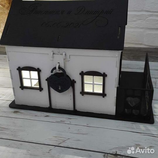 Свадебная казна для денег с подсветкой