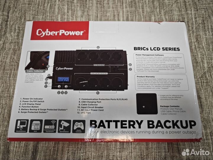 Источник бесперебойного пит CyberPower BR700elcd