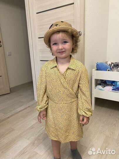 Платье комбинезон zara, для девочки, р.122