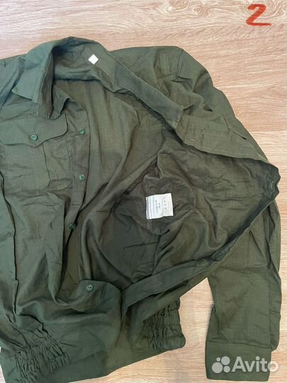 Рубашка офисная военная зеленая