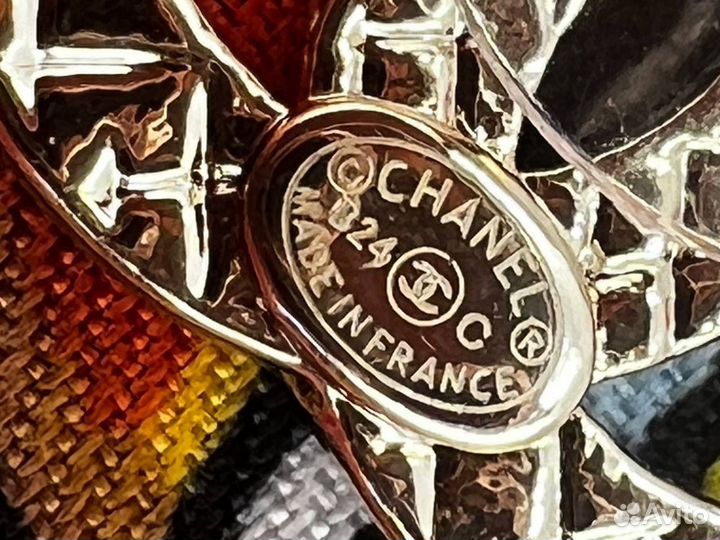 Chanel серьги мини лого