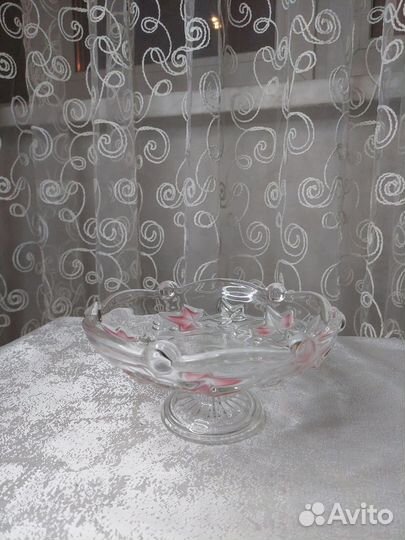 Конфетница хрустальная