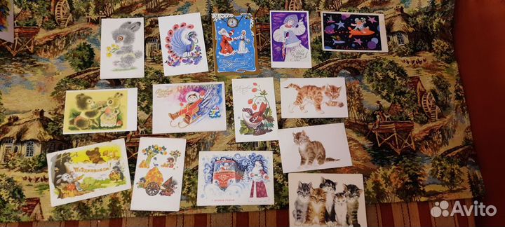 Открытки советские чистые разные