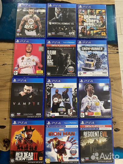 Игры на PS4 диски