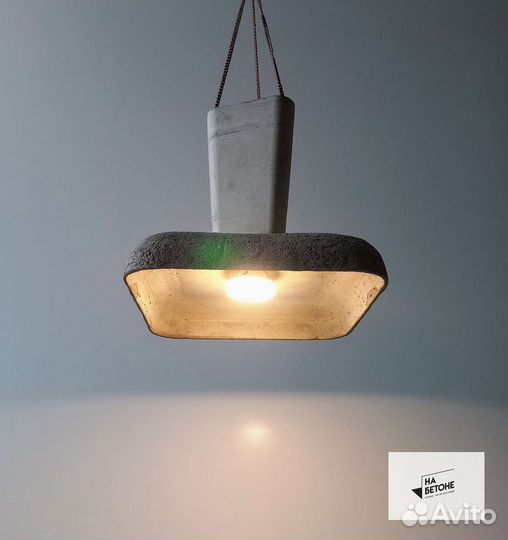 Люстра из бетона