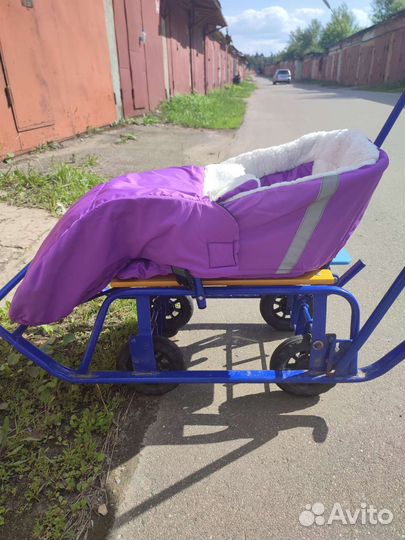 Коляска санки