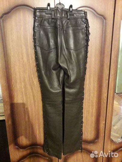 Мото штаны кожа