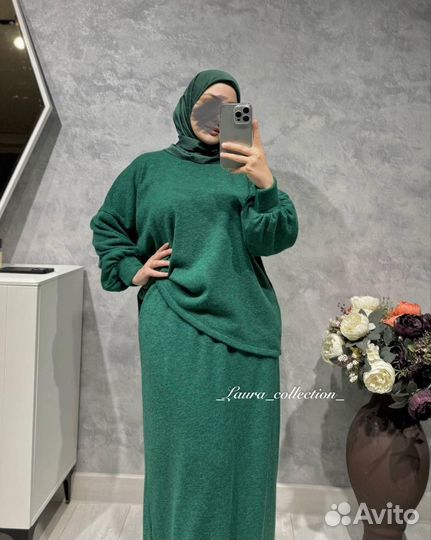 Платье теплое