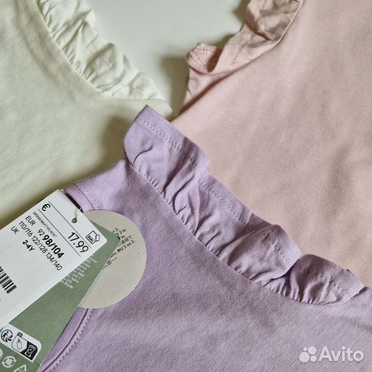 Новая футболка 98/104 Н&М девочке