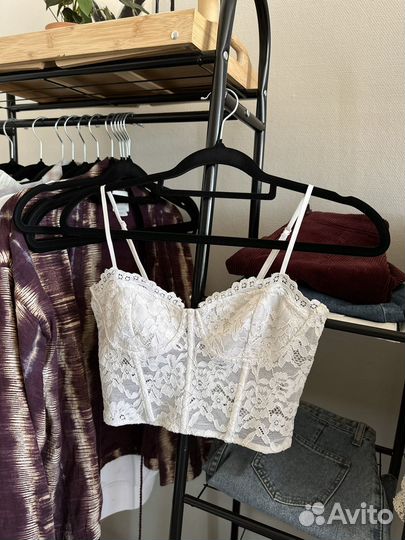 Корсетный топ zara