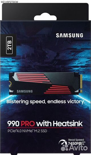 MZ-V9P2T0CW, Диск SSD Samsung 990 Pro M.2 2280 2 тб