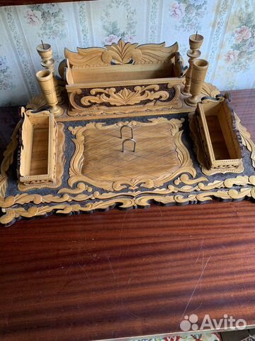 Деревянный ретро прибор для письма