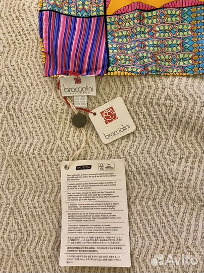 Новый шелковый платок Braccialini, оригинал