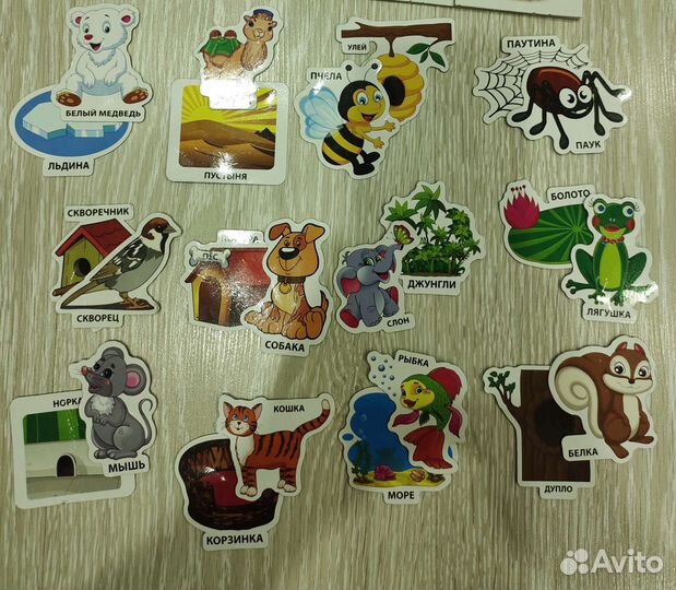 Детский набор магнитов на холодильник