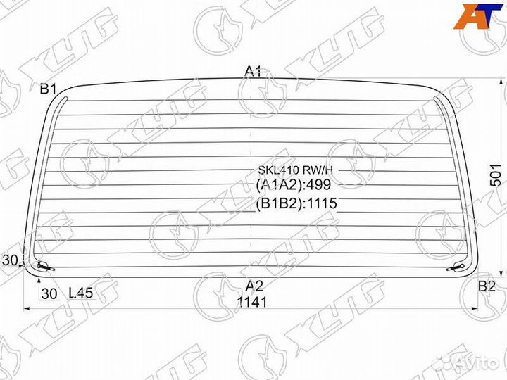Стекло заднее Daewoo Damas
