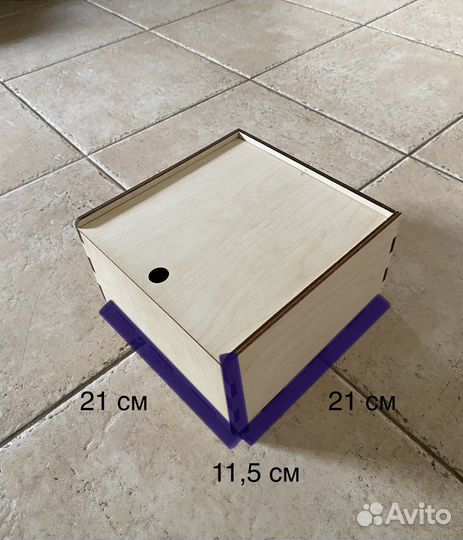 Деревянная коробка декоративная