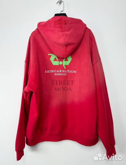 Худи vetements красная