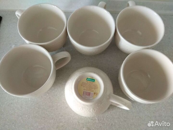 Кружки чайные новые 6 штук