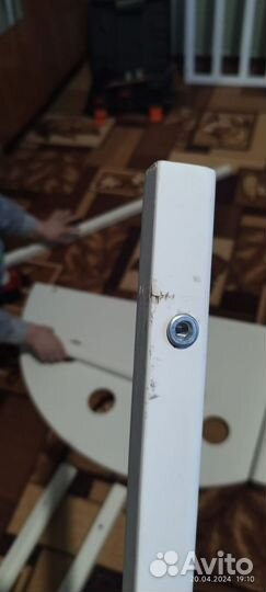 Детская кроватка с маятником круглая 9 в 1