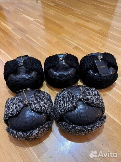 Ушанки Каракуль Питон Zilli