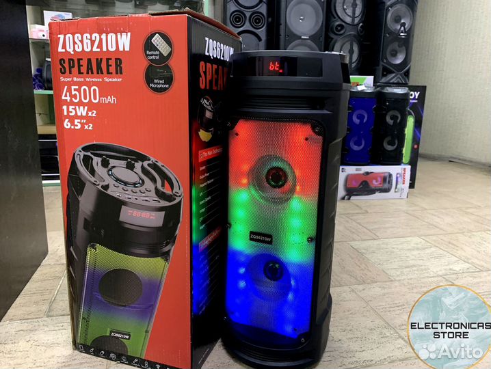 Беспроводная Колонка с Микрофоном ZQS-6210W