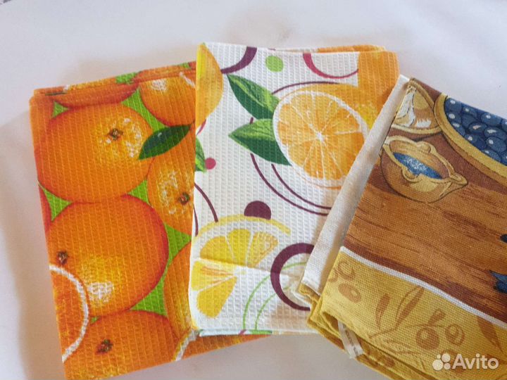 Кухонные полотенца вафельные