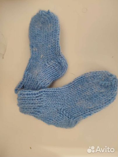 Носочки детские вязаные пуховые