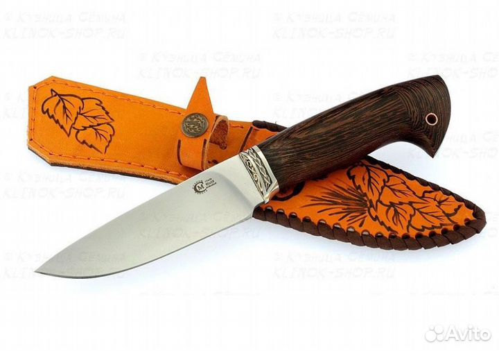 Нож сокол разделочный (ков. 95х18, венге) Семин