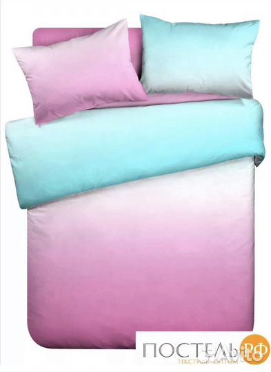 Постельное бельё омбре новое евро