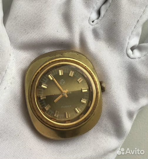Часы СССР позолота