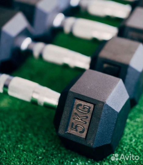 Гантели гексагональные