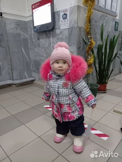 Шапка зимняя для девочки 44 46